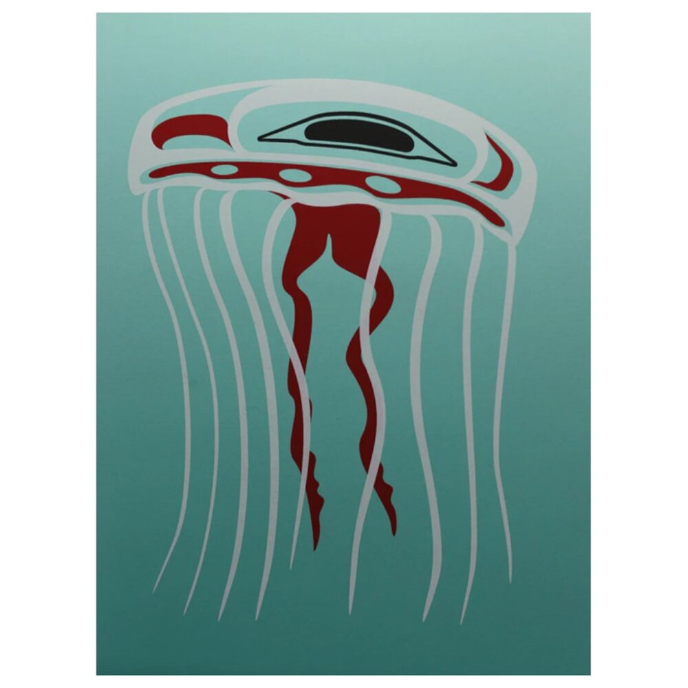 Roy Henry Vickers First Nations Jellyfish Framed Lithograph Print Native Art